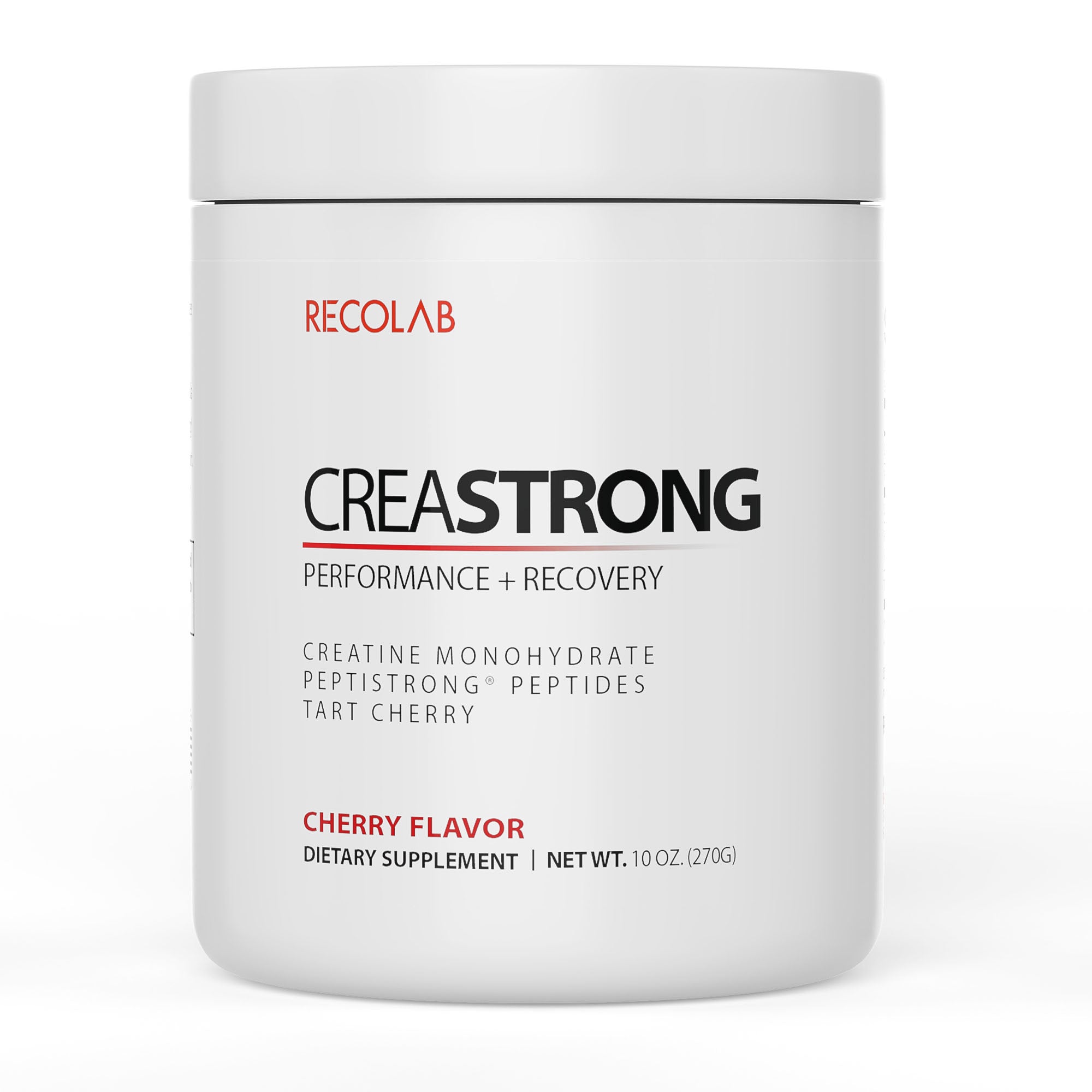CREASTRONG creatine monohydrate powder supplement by RECOLAB